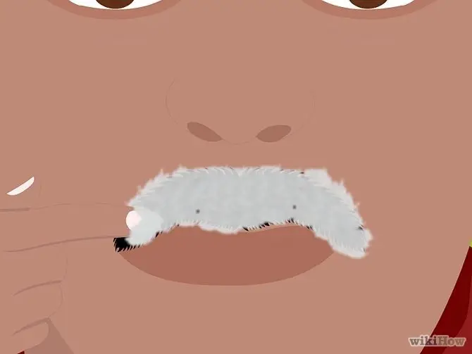 hoe je snor trimmen stap 3
